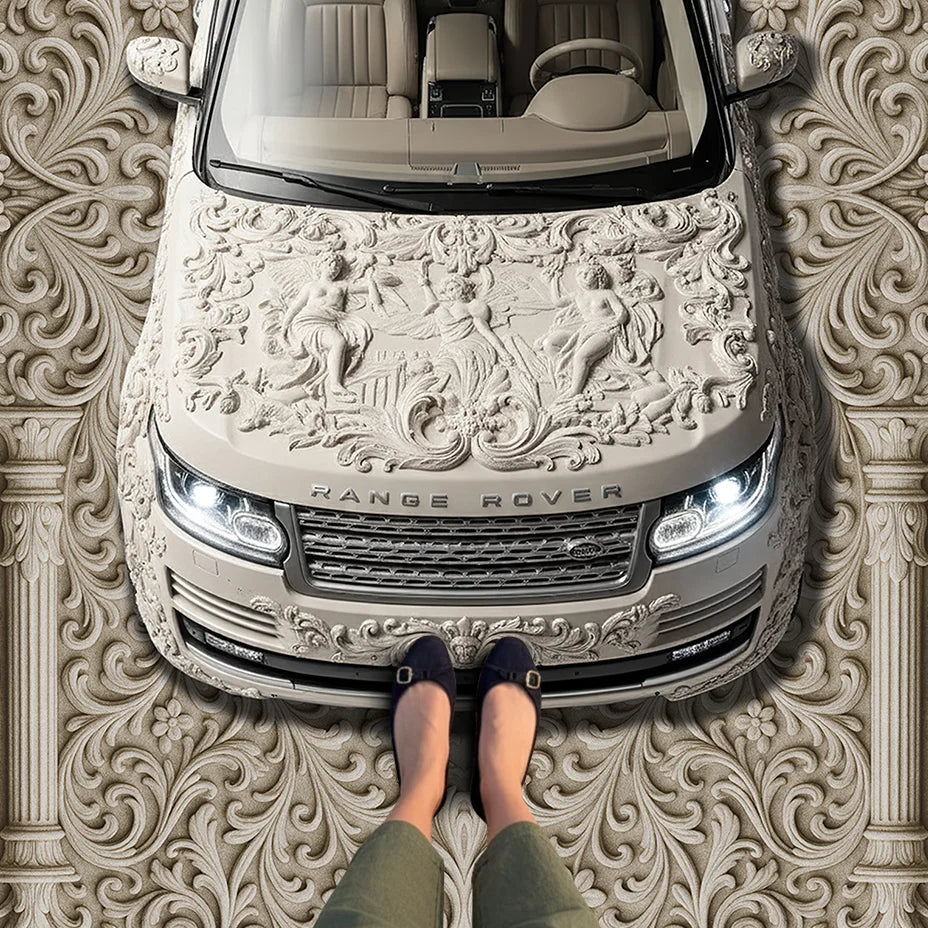 Range Rover Rölyef Tasarımlı Halı