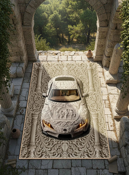 Barok Motifli Supra Tasarım Halı