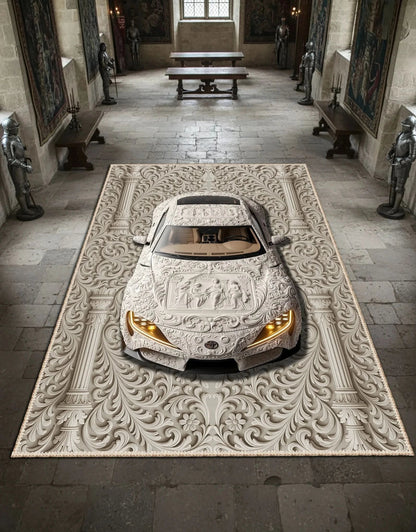 Barok Motifli Supra Tasarım Halı