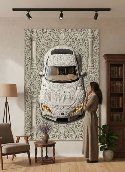 Barok Motifli Supra Tasarım Halı