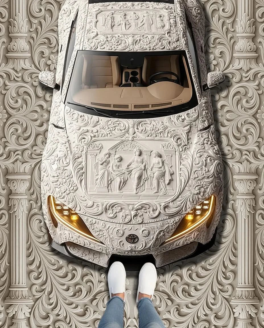 Barok Motifli Supra Tasarım Halı